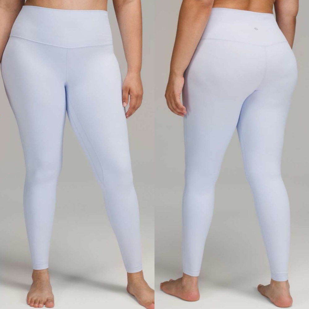 Lululemon Align High Rise Pant 28” Leggings Double Lined Pastel Blue Women’s 10